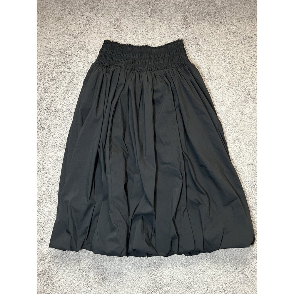 Women's Truth By Republic Bubble Hem Skirt Small Elastic Waist Black